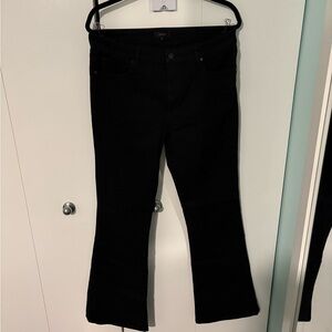 Quince Black denim bootcut jeans